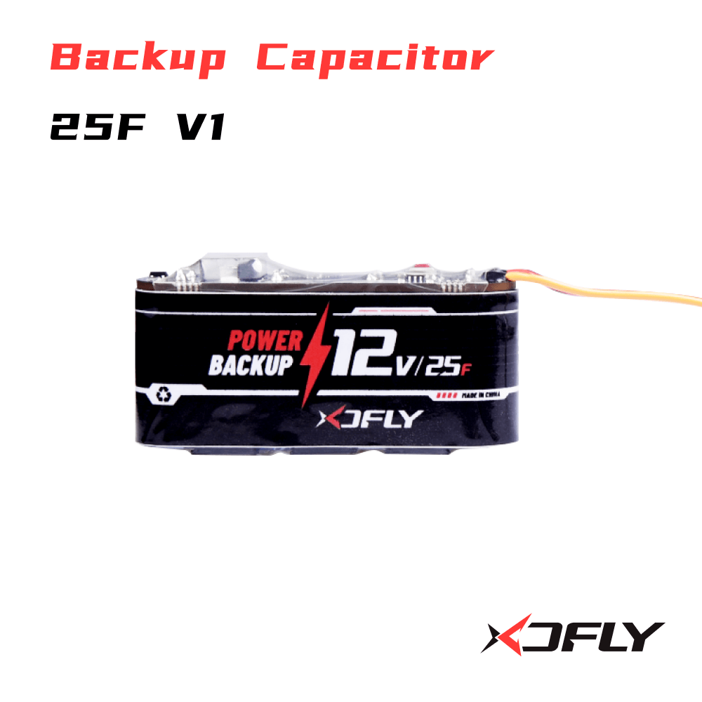 XDFly Power Backup Kondensator 25F V1 12V 25A Für RC Hubschrauber